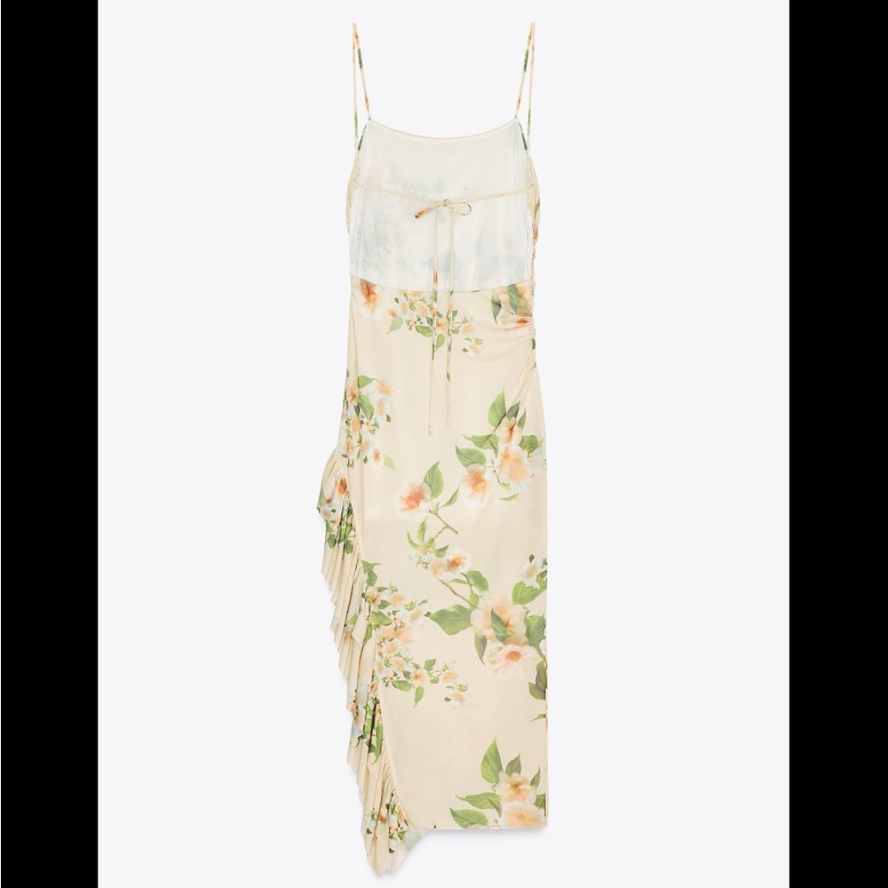 FLORAL PRINT RUFFLED DRESS - Picture 4 of 4